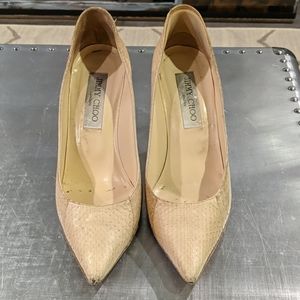 Jimmy Choo tan pumps